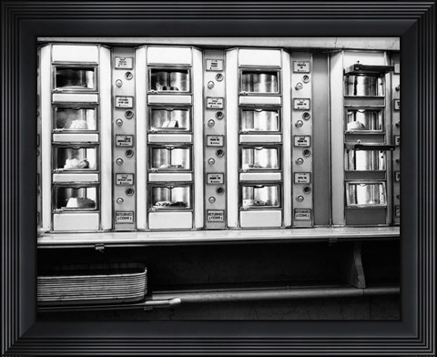 Framed 1920s 1930s 1940s 1950s Automat Cafeteria Vending Machine? Print