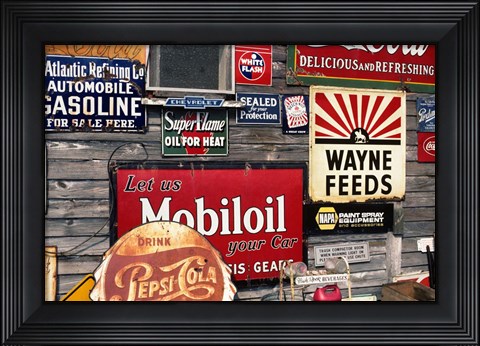 Framed Antique Store Featuring Print