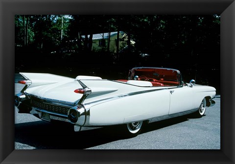 Framed 1959 El Dorado Biarritz Cadillac Convertible Print