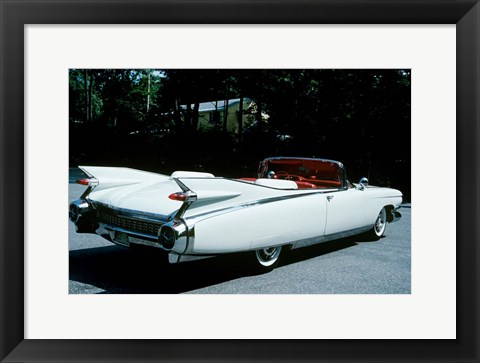 Framed 1959 El Dorado Biarritz Cadillac Convertible Print
