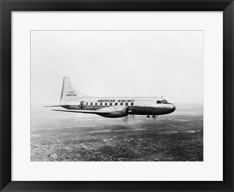 Framed 1940s 1950s American Airlines Convair Flagship Print