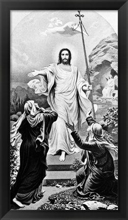 Framed Jesus Christ The Resurrection Easter Print