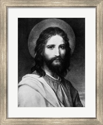 Framed Painting Titled The Christ Portrait Of Jesus Christ Print