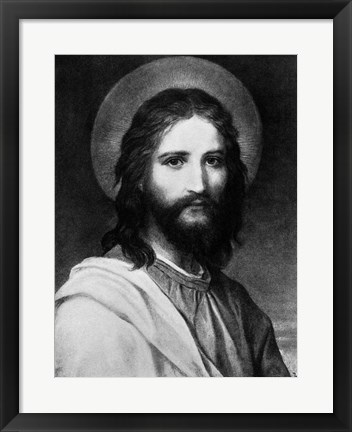 Framed Painting Titled The Christ Portrait Of Jesus Christ Print