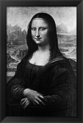 Framed Leonardo Da Vinci&#39;S Mona Lisa 16Th Century Painting Print