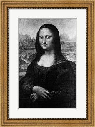 Framed Leonardo Da Vinci&#39;S Mona Lisa 16Th Century Painting Print
