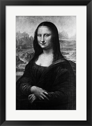 Framed Leonardo Da Vinci&#39;S Mona Lisa 16Th Century Painting Print