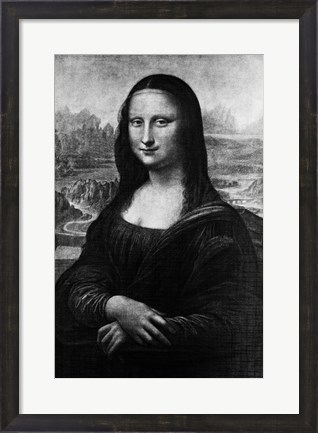 Framed Leonardo Da Vinci&#39;S Mona Lisa 16Th Century Painting Print