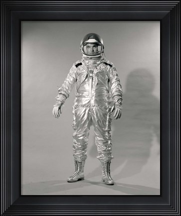 Framed 1960s Standing  Portrait Of Astronaut In Space? Print