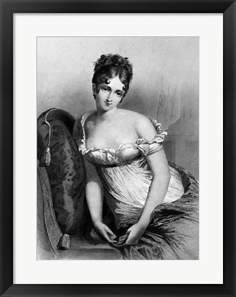 Framed 1800s Madame Recamier The Most Beautiful Woman Print