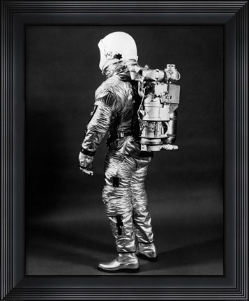 Framed 1960s Side View Of Astronaut Print