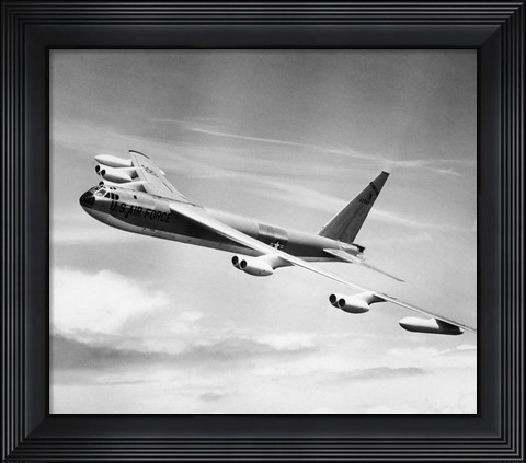 Framed 1950s 1955 B-52E US Air Force Strato Fortress Print