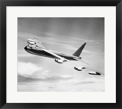 Framed 1950s 1955 B-52E US Air Force Strato Fortress Print