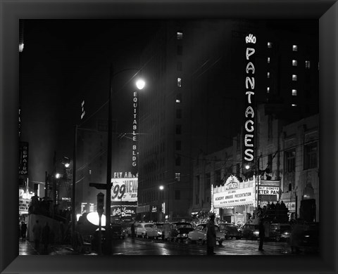 Framed 1950s 1953 Pantages Theater Academy Awards Print