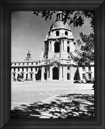 Framed 1930s City Hall Building Pasadena California Print