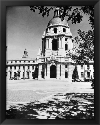 Framed 1930s City Hall Building Pasadena California Print