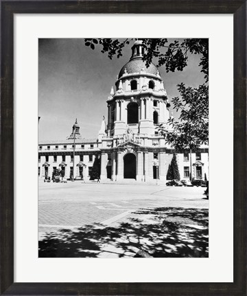 Framed 1930s City Hall Building Pasadena California Print