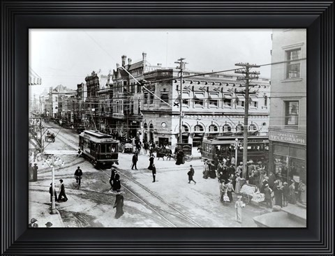 Framed 1900S Intersection Of Fair Oaks And Colorado Streets Print