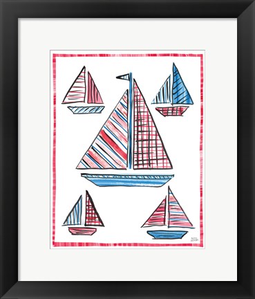 Framed Coastal Americana IV Print