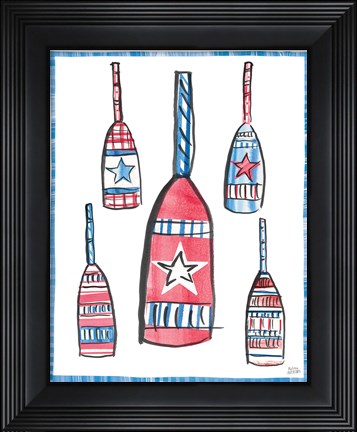 Framed Coastal Americana III Print