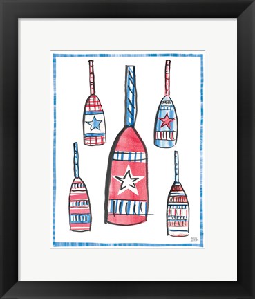 Framed Coastal Americana III Print