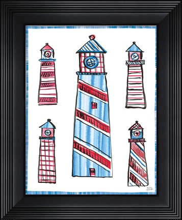 Framed Coastal Americana II Print