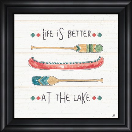 Framed Lake Moments V Print