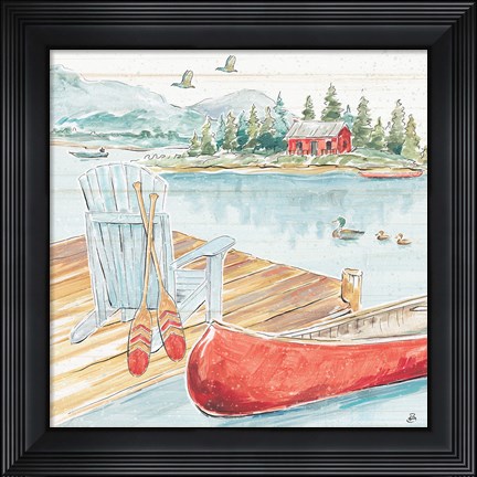 Framed Lake Moments III Print