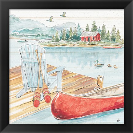 Framed Lake Moments III Print