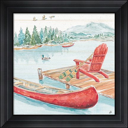 Framed Lake Moments IV Print