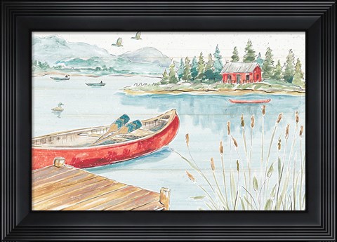 Framed Lake Moments I Print