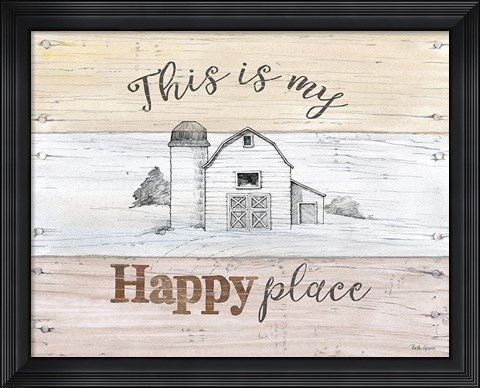 Framed Farmhouse III Print