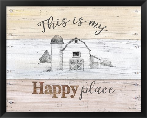 Framed Farmhouse III Print