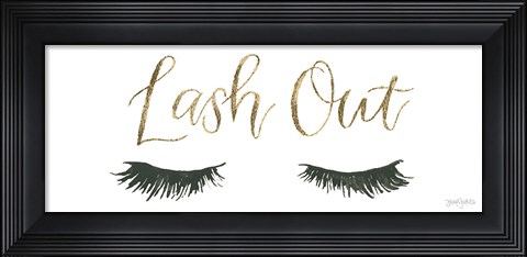 Framed Girl Power V Lash Out Print