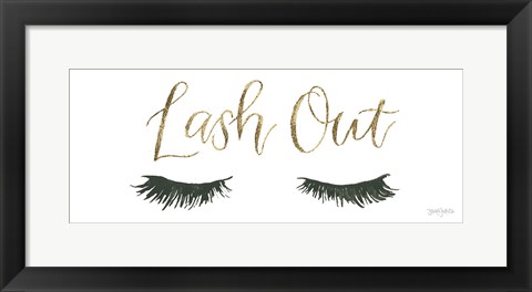 Framed Girl Power V Lash Out Print