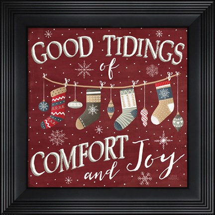 Framed Christmas Cheer VI Print