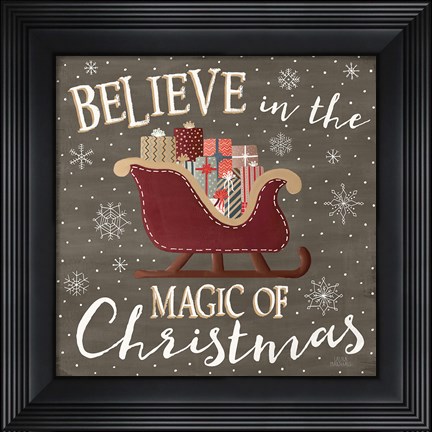 Framed Christmas Cheer V Print