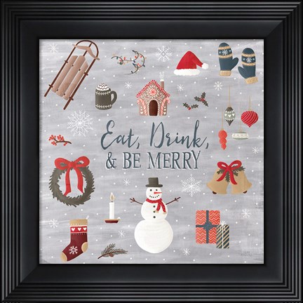 Framed Christmas Cheer II Print