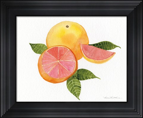 Framed Citrus Garden X Print