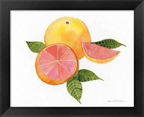 Framed Citrus Garden X Print