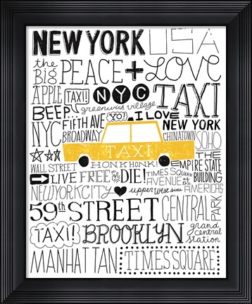 Framed Iconic NYC III Print