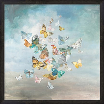 Framed Beautiful Butterflies Print