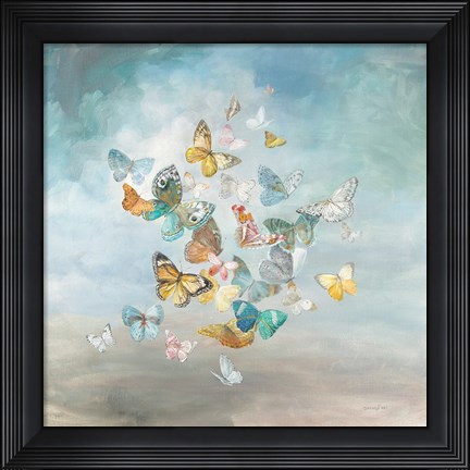 Framed Beautiful Butterflies Print
