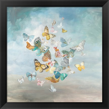 Framed Beautiful Butterflies Print