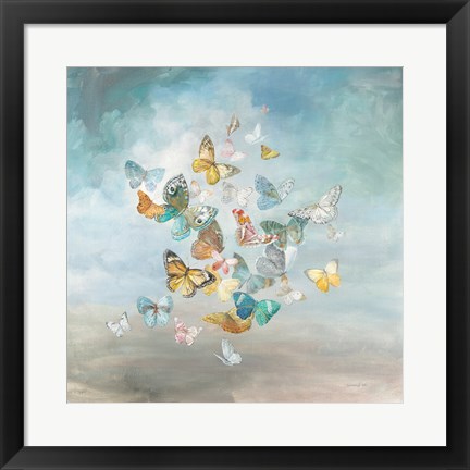 Framed Beautiful Butterflies Print