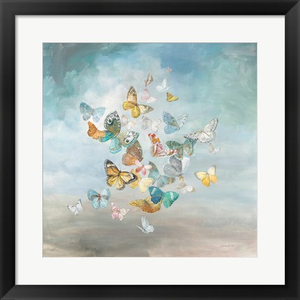 Framed Beautiful Butterflies Print