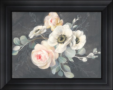 Framed Roses and Anemones Print