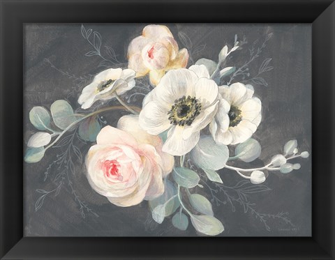 Framed Roses and Anemones Print