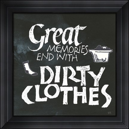 Framed Laundry Room I Print
