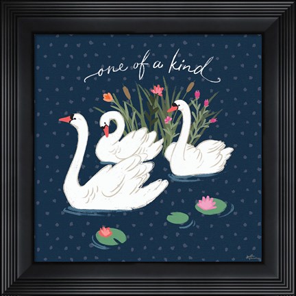 Framed Swan Lake V Print